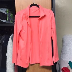 bright pink workout jacket!